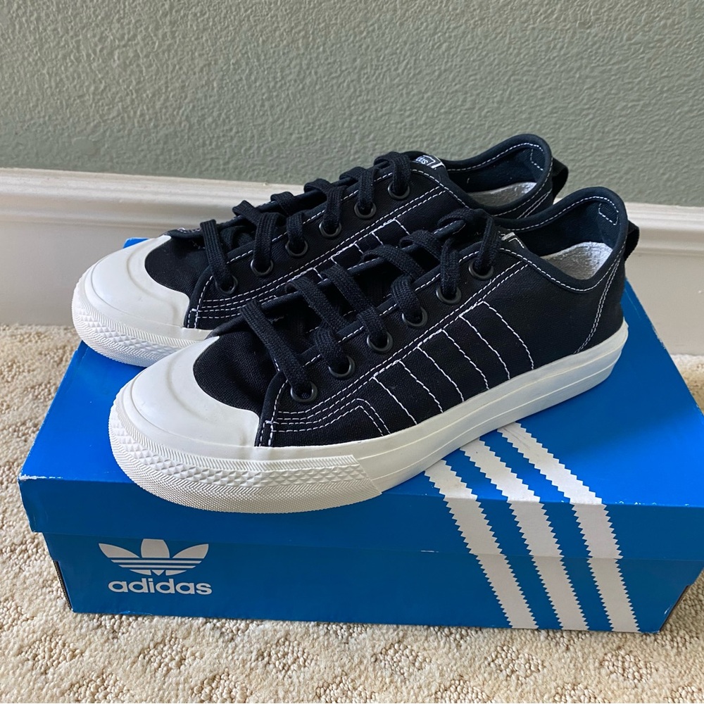 Adidas Women’s Originals Nizza RF Black Sneakers - New